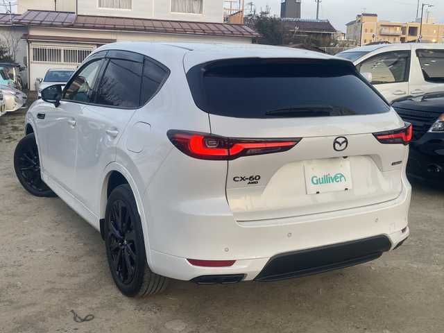 マツダ ＣＸ－６０ XD HV エクスクルーシブスポーツ 福島県 2022(令4)年 2.5万km ロジウムホワイトプレミアムメタリック ・４WD/・BOSEサウンド/・純正ディスプレイオーディオ/・BT/USB・フルセグ/・360°ビューモニター/・ETC/・ドライブレコーダー/・i-ACTIVSENSE/・アドバンスト・スマート・シティ・ブレーキ・サポート/・レーンキープアシスト/・レーダークルーズコントロール/・クリアランスソナー/・横滑り防止装置/・ブラインドスポットモニタリング/・アイドリングストップ/・ハイビーム・コントロール・システム/・アダプティブ・フロントライティング・システム/・LEDヘッドライト/・オートライト/・パワーバックドア/・レザーシート/・全席シートヒーター/・D+N席シートエアコン/・D+N席パワーシート/・ステアリングヒーター/・置くだけ充電/・100V電源/・純正20インチAW/・純正フロアマット/・プッシュスタート/・スマートキー/・スペアキー/・保証書
