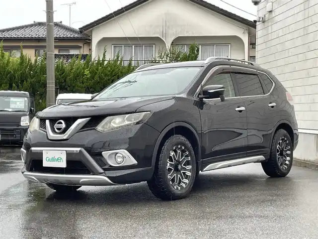 日産 エクストレイル 20X エクストリーマーX 山形県 2014(平26)年 7.8万km ダイヤモンドブラック ４WD/アルパイン9インチSDナビ/FM/AM/DVD/CD/Bluetooth/アイドリングストップ/横滑り防止装置/盗難防止装置/社外17インチAW/前席ヒートヒータ/ETC/3列シート/フォグランプ/LEDライト/AUTOライト/ダブルエアバック/保証書/取扱説明書