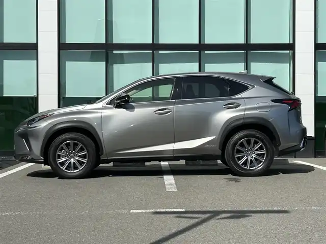 レクサス ＮＸ 300h Iパッケージ 和歌山県 2018(平30)年 6.4万km ソニックチタニウム 純正ナビ/バックカメラ/三眼LEDヘッドライト/マークレビンソン/ムーンルーフ/プリクラッシュセーフティー/レーダークルーズコントロール/車両接近通報装置/パワーシート/ポジションメモリー/シートヒーター/ステアリングヒーター/パワーバックドア/オートライト/オートマチックハイビーム