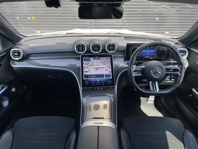 メルセデス・ベンツ Ｃ２００ アバンギャルド AMGライン 三重県 2022(令4)年 2.1万km ポーラホワイト レーダーセーフティーＰＫＧ/ベーシックＰＫＧ/ＡＣＣ/ヘッドアップディスプレイ/純正ナビ/全方位カメラ/フルセグＴＶ/ハーフレザーシート/シートヒーター/前席パワーシート/純正１８ＡＷ/アンビエント