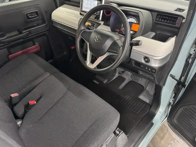 スズキ スペーシア HYBRID X 三重県 2020(令2)年 2.9万km オフブルーM マイルドハイブリッド/FF/インパネCVT/純正 7インチナビ AVIC-RWS901II/（CD/DVD/MSV/SD/FM/AM/TV/Bluetooth/iPod/USB/ドラレコ）/バックカメラ/両側パワースライドドア/ETC/スズキセーフティサポート/・デュアルセンサーブレーキサポート/・車線逸脱警報/・ふらつき警報/・リヤパーキングセンサー/・ハイビームアシスト/・先行車発進お知らせ/装備/・シートヒーター（D）/・オートエアコン/・オートライト/・プッシュスタート/・全ドアパワーウインドウ/・パワーステアリング/・純正ホイールキャップ＋14インチスチールホイール/・ナビ取/・スマートキーx1/など