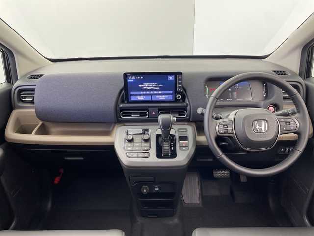 ホンダ フリード ハイブリット e:HEV AIR EX 群馬県 2025(令7)年 0.1千km クリスタルブラックパール 登録済未使用車　後席サーキュレーター　純正９インチナビ　バックカメラ　両側パワースライドドア　アダプティブクルーズコントロール　LED　AHB 　ハーフレザーシート　純正１５インチアルミホイール