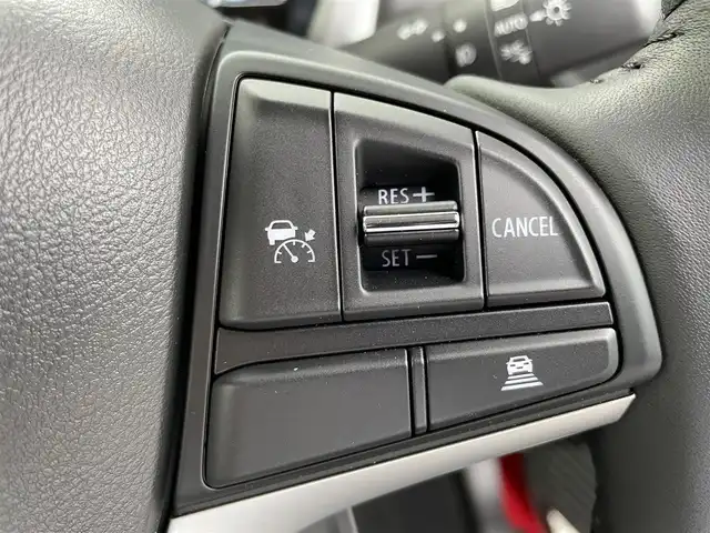 スズキ ハスラー HYBRID X 愛媛県 2023(令5)年 0.1万km フェニックスレッドパール/ガンメタリック2トーンルーフ 純正９型ナビ（ＢＴ，フルセグＴＶ）　/全方位カメラ　/アダプティブクルーズコントロール　/コーナーセンサー　/衝突軽減ブレーキ　/レーンキープ　/アイドリングストップ　/シートヒーター　/ステアリングリモコン　/ＬＥＤ