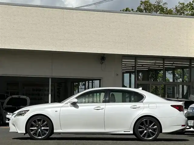 レクサス ＧＳ 450h Fスポーツ 宮城県 2012(平24)年 8.6万km ホワイトパールクリスタルシャイン 純正ナビ/AM・FM/CD/HDD/USB/Bluetooth/AUX/TV(フルセグ)/パワーシート(D席/N席)/シートヒーター/エアシート/シートメモリー/ドラレコ前後/パドルシフト/運転モード切替/リアガラスサンシェード/パーキングアシスト/リモートタッチノブ/アナログ時計/ETC/GPS探知機/ヘルプネットスイッチ