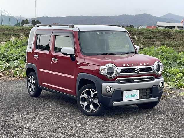 スズキ ハスラー Jスタイル 新潟県 2021(令3)年 4.8万km フェニックスレッドパール/ホワイト2トーンルーフ 4WD/純正メモリナビ/CD/DVD/BT/フルセグテレビ/全方位カメラ/ETC2.0/ドライブレコーダー/衝突被害軽減ブレーキ/レーンキープアシスト/シートヒーター /ステアリングスイッチ/コーナーセンサー/スマートキー/プッシュスタート/LEDヘッドライト/オートライト/オートハイビーム/フォグランプ/純正15インチアルミホイール/社外15インチAW冬タイヤ車載