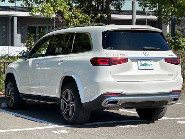 メルセデス・ベンツ Ｍ・ベンツ ＧＬＳ４００ｄ 4マチック AMGライン 宮城県 2022(令4)年 5.4万km ダイヤモンドホワイト ４WD/サンルーフ/アクティブブレーキアシスト/・アクティブレーンキーピング/・道路標識アシスト/・アテンションアシスト/・レーンチェンジアシスト/・クリアランスソナー/・レーダークルーズコントロール/ブラインドスポットアシスト/純正ナビ/・フルセグTV/BT/USB/・全方位カメラ/・ETC/・ドライブレコーダー/パノラミックスライディングルーフ/エアサスペンション/アンビエントライト/バワーバックドア/iストップ/電子パーキング/・オートホールド/ダウンヒルアシスト/コンビステアリング/・ステアングリモコン/・ステアリングヒーター/・パドルシフト/レザーシート/・パワーシート（運転席/助手席）/・シートメモリー（運転席/助手席）/・シートヒーター（運転席/助手席）/・エアシート（運転席/助手席）/プッシュスタート/・スマートキー/LEDヘッドライト/・オートライト/・フォグランプ/純正フロアマット/・電動格納ミラー/ルーフレール/・サイドステップ