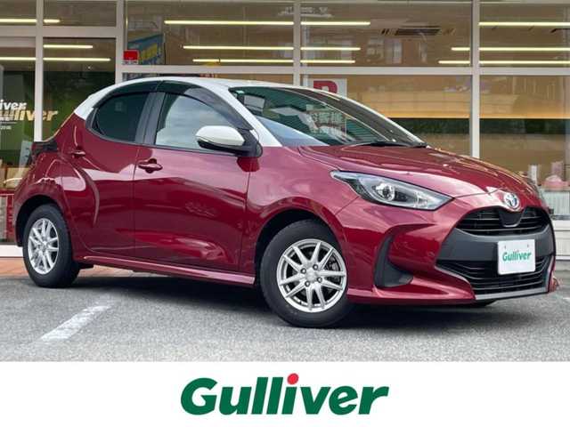 トヨタ ヤリス ハイブリッド G 岐阜県 2020(令2)年 7.3万km ホワイト/センシュアルレッドマイカ ワンオーナー/ディスプレイオーディオ/【Bluetooth】/バックカメラ/ドライブレコーダー/ETC/純正フロアマット/LEDオートライト/クルーズコントロール/横滑り防止装置/レーンキープアシスト/アイドリングストップ/保証書/取扱説明書