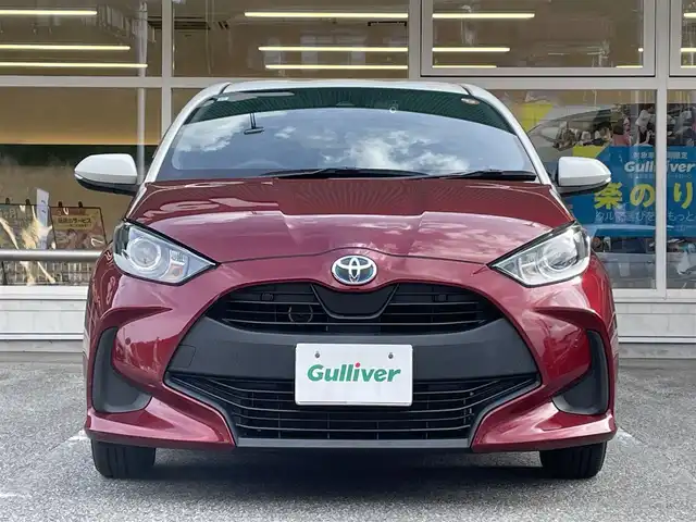 トヨタ ヤリス ハイブリッド G 岐阜県 2020(令2)年 7.3万km ホワイト/センシュアルレッドマイカ ワンオーナー/ディスプレイオーディオ/【Bluetooth】/バックカメラ/ドライブレコーダー/ETC/純正フロアマット/LEDオートライト/クルーズコントロール/横滑り防止装置/レーンキープアシスト/アイドリングストップ/保証書/取扱説明書