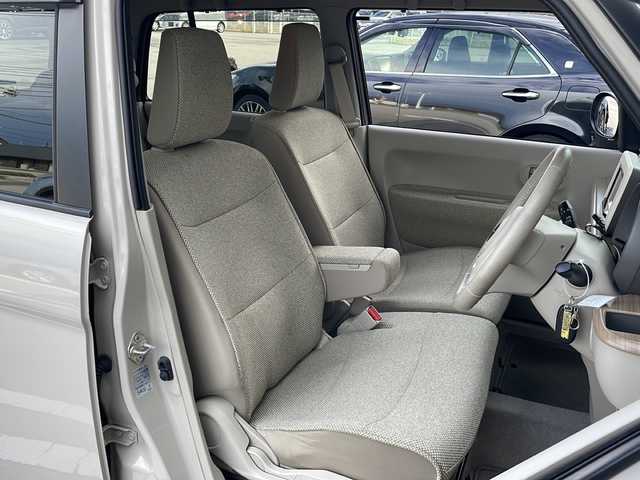 スズキ ラパン S 富山県 2019(令1)年 8.4万km フォーンベージュメタリック/ホワイト2トーンルーフ 禁煙車/バックカメラ/社外ナビ/電動格納ミラー/キセノンヘッドランプ（HID）/スマートキー/シートヒーター（運転席）/アイドリングストップ/ETC/プッシュスタート/純正フロアマット/本革巻きステアリング/盗難防止装置/衝突軽減システム/横滑り防止装置/ウッドパネル