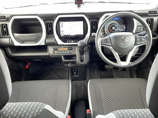 スズキ ハスラー HYBRID G ターボ 徳島県 2021(令3)年 2万km フェニックスレッドパール/ガンメタリック2トーンルーフ 8型社外SDナビ　CN-RZ865/（ラジオ/フルセグ/DISC/SD/iPod/BT/USB）/バックカメラ/追従式クルーズコントロール/前後ドライブレコーダー/後方コーナーセンサー/アイドリングストップ/社外15インチアルミホイール/パドルシフト/ドアバイザー/純正フロアマット/前席シートヒーター/取扱説明書/新車時保証書