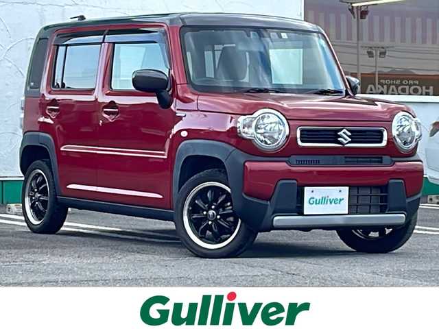 スズキ ハスラー HYBRID G ターボ 徳島県 2021(令3)年 2万km フェニックスレッドパール/ガンメタリック2トーンルーフ 8型社外SDナビ　CN-RZ865/（ラジオ/フルセグ/DISC/SD/iPod/BT/USB）/バックカメラ/追従式クルーズコントロール/前後ドライブレコーダー/後方コーナーセンサー/アイドリングストップ/社外15インチアルミホイール/パドルシフト/ドアバイザー/純正フロアマット/前席シートヒーター/取扱説明書/新車時保証書