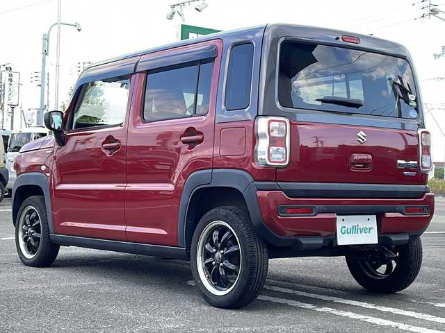 スズキ ハスラー HYBRID G ターボ 徳島県 2021(令3)年 2万km フェニックスレッドパール/ガンメタリック2トーンルーフ 8型社外SDナビ　CN-RZ865/（ラジオ/フルセグ/DISC/SD/iPod/BT/USB）/バックカメラ/追従式クルーズコントロール/前後ドライブレコーダー/後方コーナーセンサー/アイドリングストップ/社外15インチアルミホイール/パドルシフト/ドアバイザー/純正フロアマット/前席シートヒーター/取扱説明書/新車時保証書
