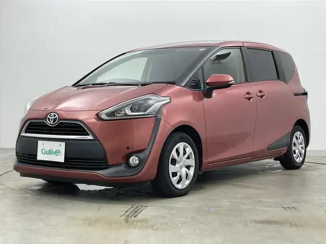 トヨタ シエンタ G 岡山県 2017(平29)年 7.4万km レッドマイカM 純正SDナビ　NSZT-W66T/　地デジ/Bluetooth/CD/DVD/バックカメラ/ETC/両側パワースライドドア/シートヒーター/プッシュスタート/スマートキー/前後ドライブレコーダー/純正フロアマット/社外コーナーセンサー/ステアリングスイッチ/LEDヘッドライト/オートライト/フォグランプ/スペアキー/シートカバー