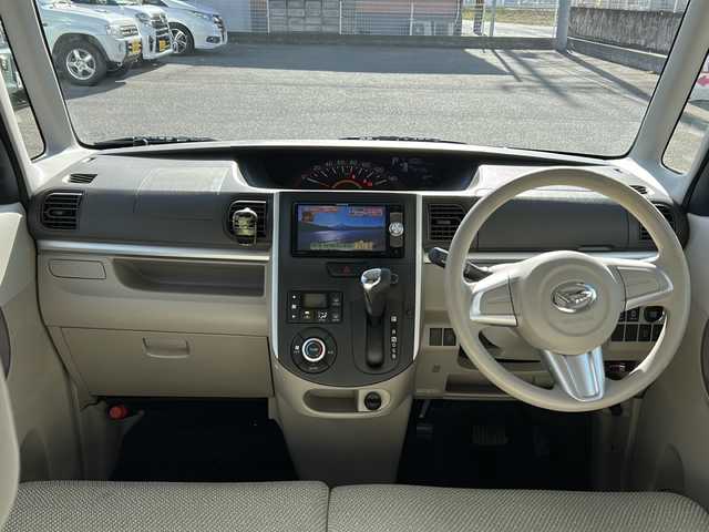 ダイハツ タント X 群馬県 2014(平26)年 7.4万km ライトローズマイカメタリック ワンオーナー/社外メモリナビ、TV、CD、DVD/ETC/両側パワースライドドア/純正フロアマット/ヘッドライトレベライザー/電動格納ミラー/アイドリングストップ/バイザー/スマートキー/エンジンスタートボタン/スペアキー/ダブルエアバック