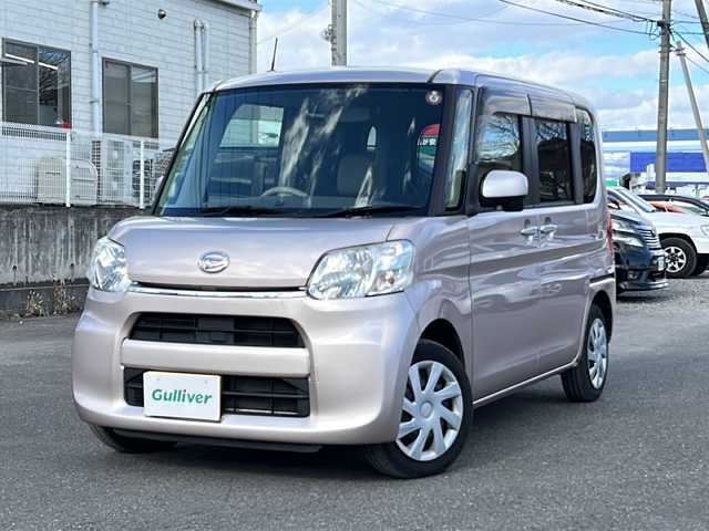 ダイハツ タント X 群馬県 2014(平26)年 7.4万km ライトローズマイカメタリック ワンオーナー/社外メモリナビ、TV、CD、DVD/ETC/両側パワースライドドア/純正フロアマット/ヘッドライトレベライザー/電動格納ミラー/アイドリングストップ/バイザー/スマートキー/エンジンスタートボタン/スペアキー/ダブルエアバック