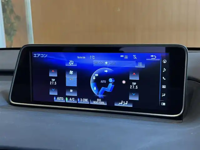 レクサス ＲＸ 450hL 宮城県 2018(平30)年 7.9万km ソニックチタニウム LSS+/HUD/純正ナビ/全周囲カメラ/フルセグTV/黒革シート/シートヒーター/エアシート/シートヒーター/アイドリングストップ/ACC/BSM/パワーバクドア/三眼LEDヘッドライト/オートマティックハイビーム/電動パーキング/オートホールド/純正20インチAW