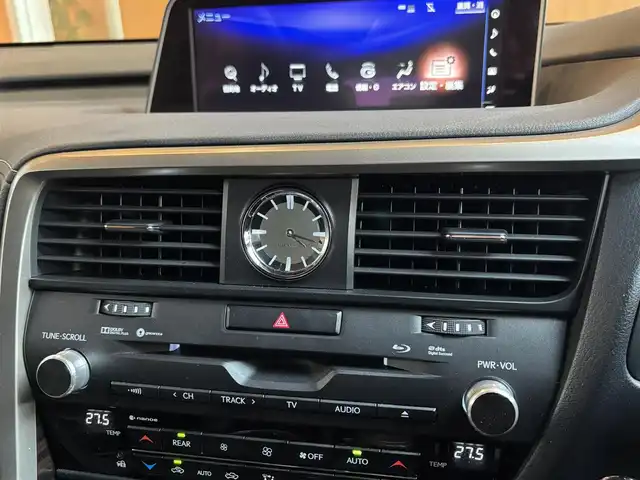 レクサス ＲＸ 450hL 宮城県 2018(平30)年 7.9万km ソニックチタニウム LSS+/HUD/純正ナビ/全周囲カメラ/フルセグTV/黒革シート/シートヒーター/エアシート/シートヒーター/アイドリングストップ/ACC/BSM/パワーバクドア/三眼LEDヘッドライト/オートマティックハイビーム/電動パーキング/オートホールド/純正20インチAW