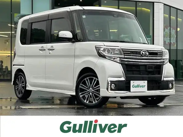 ダイハツ タント カスタム RS トップED SAⅡ 島根県 2016(平28)年 8.1万km パールホワイトⅢ 純正ナビ/CD/DVD/DTV/Bluetooth/バックカメラ/両側パワースライドドア/ステアリングスイッチ/LEDオートライト/ETC/スマートキー/スペアキー /プッシュスタート /フロアマット/純正ドアバイザー/電動格納ミラー/アイドリングストップ/純正アルミホイール
