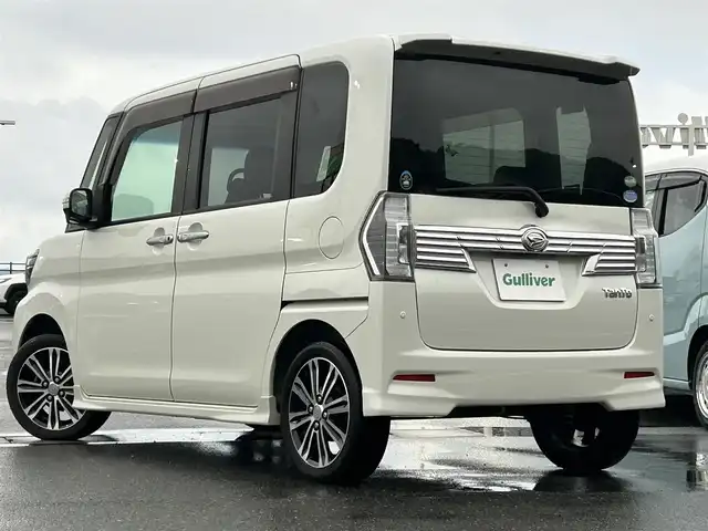 ダイハツ タント カスタム RS トップED SAⅡ 島根県 2016(平28)年 8.1万km パールホワイトⅢ 純正ナビ/CD/DVD/DTV/Bluetooth/バックカメラ/両側パワースライドドア/ステアリングスイッチ/LEDオートライト/ETC/スマートキー/スペアキー /プッシュスタート /フロアマット/純正ドアバイザー/電動格納ミラー/アイドリングストップ/純正アルミホイール