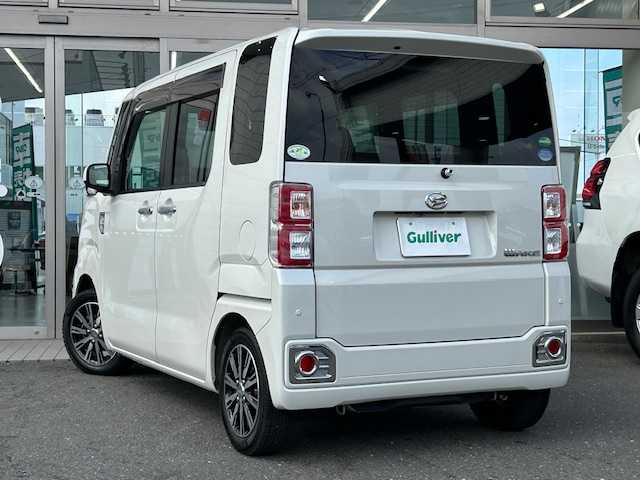 ダイハツ ウェイク G ターボ SA Ⅲ 青森県 2018(平30)年 9.8万km パールホワイトⅢ スマートアシストIII/インタークーラーターボ　/社外オーディオ（BlueTooth/AUX）/アイドリング/両側パワースライドドア/LEDヘッドライト/オートライト/プッシュスタート/純正14インチ24年製AW冬タイヤ/社外夏タイヤ23年製積み込み/バックカメラ/スペアキー/保証書/取扱説明書