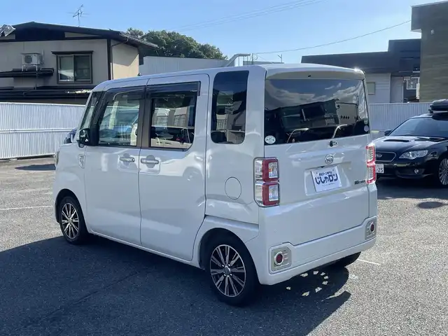 ダイハツ ウェイク G ターボ SA Ⅲ 山形県 2018(平30)年 9.8万km パールホワイトⅢ (株)IDOMが運営する【じしゃロン山形店】の自社ローン専用車両になります。/こちらは現金またはオートローンご利用時の価格です。/自社ローンご希望の方は別途その旨お申付け下さい。/スマートアシストIII/インタークーラーターボ　/社外オーディオ（BlueTooth/AUX）/アイドリング/両側パワースライドドア/LEDヘッドライト/オートライト/プッシュスタート/純正14インチ24年製AW冬タイヤ/社外夏タイヤ23年製積み込み/バックカメラ/スペアキー/保証書/取扱説明書