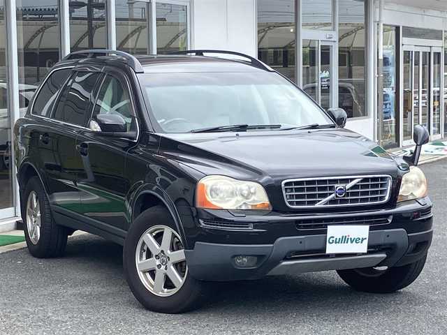 ボルボ ＸＣ９０ 3．2 山口県 2007(平19)年 12.2万km 黒 フロアマット/純正ドアバイザー/純正フォグ(前後)/純正17インチアルミ/ベージュレザーシート/フロントパワーシート/　＆シートヒーター/ルーフレール/ウィンカーミラー/パーキングアシスタンス