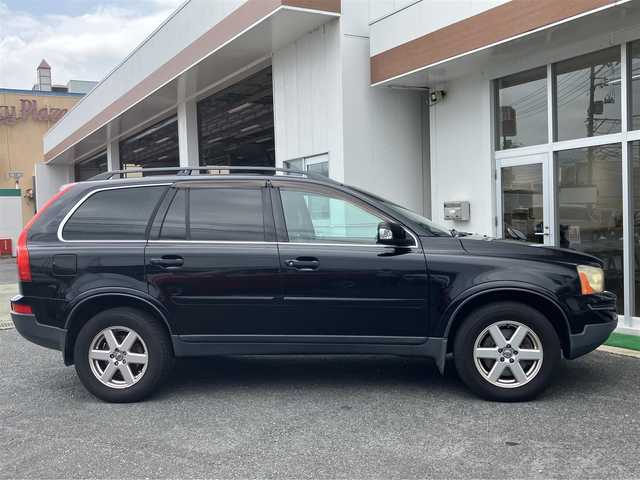 ボルボ ＸＣ９０ 3．2 山口県 2007(平19)年 12.2万km 黒 フロアマット/純正ドアバイザー/純正フォグ(前後)/純正17インチアルミ/ベージュレザーシート/フロントパワーシート/　＆シートヒーター/ルーフレール/ウィンカーミラー/パーキングアシスタンス