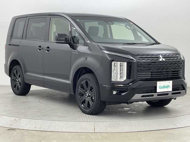 三菱 デリカＤ：５ シャモニー 新潟県 2025(令7)年 0.1千km 黒 4WD/e-Assist/登録済未使用車/マルチアラウンドモニター/両側パワースライドドア/パワーバックドア/レーダークルーズコントロール/LEDオートライト/ハーフレザーシート/シートヒーター/純正18インチアルミホイール/パドルシフト/ブラインドスポットウォーニング/ステアリングヒーター/スマートキー