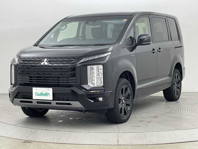 三菱 デリカＤ：５ シャモニー 新潟県 2025(令7)年 0.1千km 黒 4WD/e-Assist/登録済未使用車/マルチアラウンドモニター/両側パワースライドドア/パワーバックドア/レーダークルーズコントロール/LEDオートライト/ハーフレザーシート/シートヒーター/純正18インチアルミホイール/パドルシフト/ブラインドスポットウォーニング/ステアリングヒーター/スマートキー