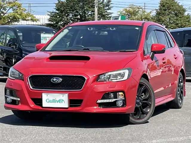 スバル レヴォーグ 1．6GT－S アイサイト 道央・札幌 2014(平26)年 10.1万km ライトニングレッド ４WD/社外メモリーナビ/CD/DVD/BT/フルセグ/アイサイト/衝突被害軽減ブレーキ/横滑り防止装置/レーダークルーズコントロール/レーンキープアシスト/ヒルスタートアシスト/ビルトインETC/ドライブレコーダー/SI-DRIVE/アイドリングストップ/前席パワーシート/革巻きステアリング/ステアリングリモコン/パドルシフト/電動パーキング/プッシュスタート/スマートキー/LEDヘッドライト/オートライト/フォグランプ/電動格納ミラー/ウィンカーミラー/純正フロアマット/ドアバイザー/スペアキー