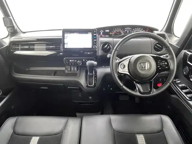 ホンダ Ｎ ＢＯＸ カスタム L ターボ 熊本県 2021(令3)年 2.8万km ミッドナイトブルービームM 純正ナビ（ＣＤ・ＤＶＤ・フルセグ・ＢＴ・ＵＳＢ）/バックカメラ　/ビルトインＥＴＣ2.0　/前後ドライブレコーダー　/両側パワースライドドア　/後ろのみクリアランスソナー　/前席シートヒーター　/ホンダセンシング/・衝突軽減ブレーキ/・レーンキープアシスト/・レーダークルーズコントロール/横滑り防止/アイドリングストップ/パーキングサポート/ハーフレザーシート/フロアマット/純正１５インチAW/オートライト/LEDヘッドライト/フォグランプ/スマートキー/プッシュスタート