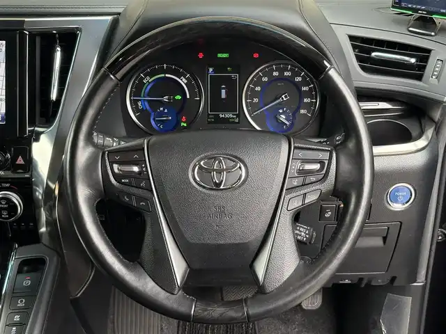 トヨタ アルファードハイブリット SR Cパッケージ 大阪府 2018(平30)年 9.5万km スパークリングブラックパールクリスタルシャイン 法人ワンオーナー/OP:ツインムーンルーフ/OP:T-Connect SDナビ/・AM/FM/CD/DVD/BT/フルセグTV/HDMI/OP:JBLプレミアムサウンド/OP:パノラミックビューモニター/OP:12/1型リアエンターテイメント/OP:デジタルインナーミラー/OP:ブラインドスポットモニター/OP:リアクロストラフィックアラート/OP:2眼LEDヘッドランプ/OP:LEDシーケンシュアル/黒革シート(エグゼクティブシート)/メモリ付きパワーシート/シートヒーター/エアシート/両側電動スライド/電動リアゲート/ドライブレコーダー（DC-DR511）/レーダー探知機（ZERO705V）/トヨタセーフティーセンス/・プリクラッシュセーフティー/・レーントレーシングアシスト/・レーダークルーズコントロール/・ロードサインアシスト/・オートマチックハイビーム/・インテリジェントクリアランスソナー/保証書/取扱説明書/記録簿R1/R2/R3/R4/R5/R6