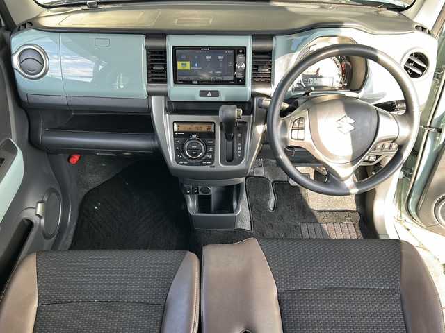 スズキ ハスラー タフワイルド 静岡県 2019(令1)年 7.1万km オフブルーメタリック/ブラック 2トーン ナビ/・CD/DVD/SD/AUX/ipod/USB/Bluetooth/・ワンセグTV/ラジオ/主要装備/・特別仕様車　/・バックカメラ　/・シートヒーター　/・デュアルカメラブレーキサポート　/・レーンキープアシスト/・アイドリングストップ　/・ステアリングリモコン　/・ヒーテッドドアミラー　/・ドライブレコーダー　/・スマートキー　/・ＥＴＣ/・プッシュスタート/・ハーフレザーシート/・フォグランプ