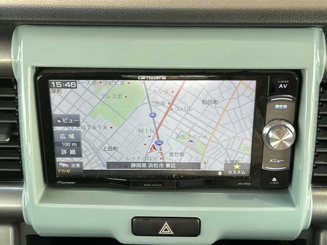 スズキ ハスラー タフワイルド 静岡県 2019(令1)年 7.1万km オフブルーメタリック/ブラック 2トーン ナビ/・CD/DVD/SD/AUX/ipod/USB/Bluetooth/・ワンセグTV/ラジオ/主要装備/・特別仕様車　/・バックカメラ　/・シートヒーター　/・デュアルカメラブレーキサポート　/・レーンキープアシスト/・アイドリングストップ　/・ステアリングリモコン　/・ヒーテッドドアミラー　/・ドライブレコーダー　/・スマートキー　/・ＥＴＣ/・プッシュスタート/・ハーフレザーシート/・フォグランプ