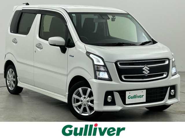 スズキ ワゴンＲ スティングレー HYBRID X 福岡県 2022(令4)年 3.1万km パール 社外ディスプレイオーディオ（ＢＴ）　/バックカメラ　/ＥＴＣ　/前方ドライブレコーダー　/コーナーセンサー　/衝突被害軽減ブレーキ　/レーンキープ　/アイドリングストップ　/シートヒーター　/純正１４インチＡＷ　/ＬＥＤ