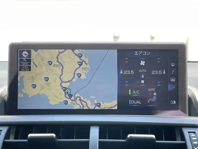 レクサス ＮＸ 300h Fスポーツ 山口県 2019(令1)年 4万km ヒートブルーコントラストレイヤリング ワンオーナー /黒革シート/前席エアシート シートヒーター/前席パワーシート/パワーバックドア/衝突被害軽減ブレーキ/レーダークルーズコントロール/レーンアシスト /オートマチックハイビーム/メモリナビ フルセグTV CD DVD BT/バックカメラ/サイドカメラ/LEDオートヘッドライト/ブラインドスポットモニタ/パドルシフト/シーケンシャルウィンカー /2.0ETC/W サイド カーテン ニー エアバッグ/禁煙車