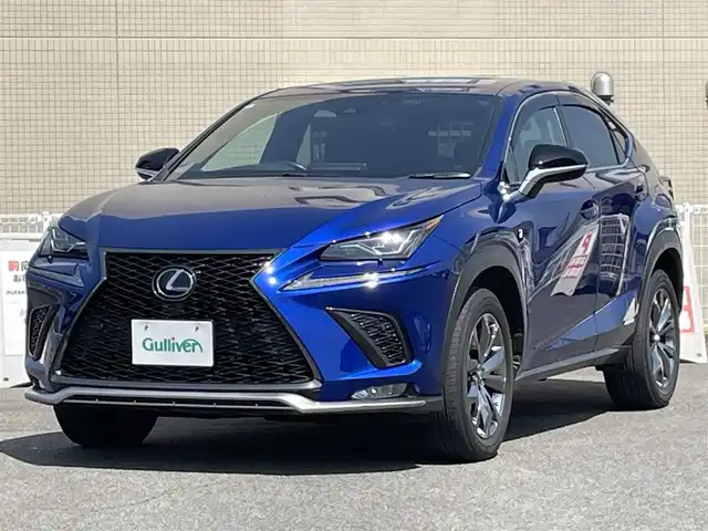 レクサス ＮＸ 300h Fスポーツ 山口県 2019(令1)年 4万km ヒートブルーコントラストレイヤリング ワンオーナー /黒革シート/前席エアシート シートヒーター/前席パワーシート/パワーバックドア/衝突被害軽減ブレーキ/レーダークルーズコントロール/レーンアシスト /オートマチックハイビーム/メモリナビ フルセグTV CD DVD BT/バックカメラ/サイドカメラ/LEDオートヘッドライト/ブラインドスポットモニタ/パドルシフト/シーケンシャルウィンカー /2.0ETC/W サイド カーテン ニー エアバッグ/禁煙車
