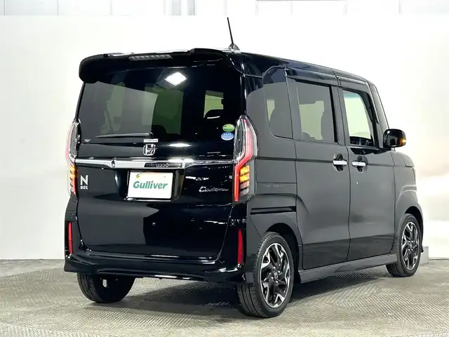 ホンダ Ｎ ＢＯＸ カスタム G L ターボ ホンダセンシング 大阪府 2019(令1)年 1.6万km クリスタルブラックパール 純正ナビ(フルセグ/DVD再生/Bluetooth) バックカメラ ETC 両側パワースライドドア 衝突軽減 レーダークルコン レーンアシスト アイドリングストップ ハーフレザー ワンオーナー