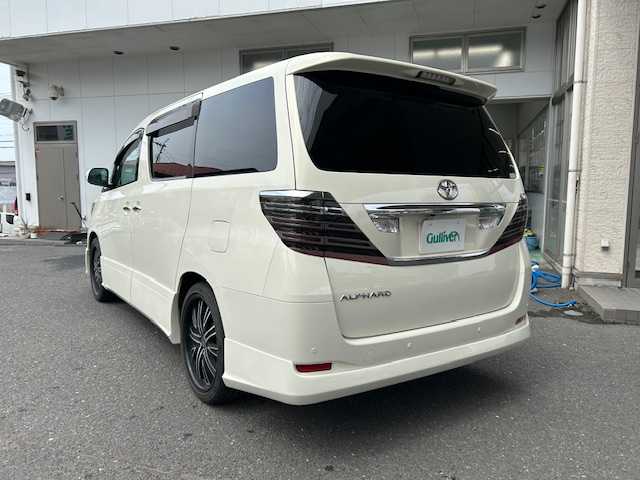 トヨタ アルファード 240X 宮城県 2008(平20)年 10.3万km ゴールドパールクリスタルシャイン 片側パワースライドドア/３列シート/後席モニター/社外ナビ（DVD/CD/AM/FM/USB/BT）/バックカメラ/フルセグTV/コーナーセンサー/オートライト/ETC/サマータイヤ社外AW（245/40ZR20）２ｍｍ/スタッドレスタイヤ社外AW積込（215/60R16）４ｍｍ