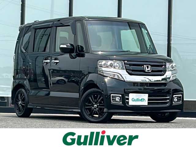 ホンダ Ｎ ＢＯＸ カスタム SSブラックSパッケージ 山形県 2017(平29)年 8.3万km クリスタルブラックパール 社外メモリナビ/（Bluetooth/CD/DVD/フルセグ)/両側パワースライドドア/DN席シートヒーター/ビルトインETC/ドライブレコーダー/フォグランプ/電動格納ミラー/ウィンカーミラー/社外ステアリングカバー/ドアバイザー/スマートキー/スペアキー