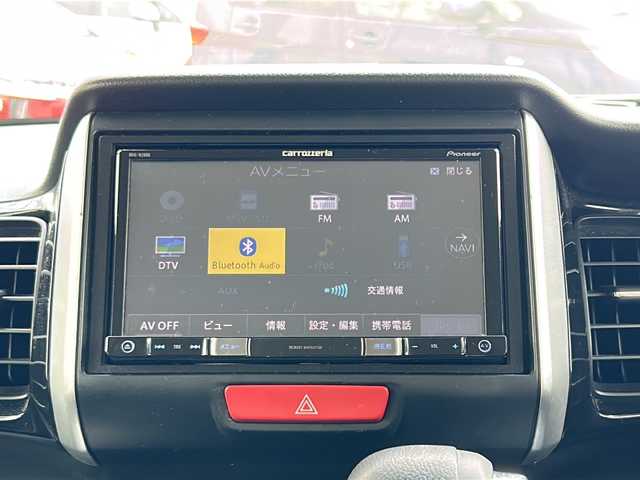 ホンダ Ｎ ＢＯＸ カスタム SSブラックSパッケージ 山形県 2017(平29)年 8.3万km クリスタルブラックパール 社外メモリナビ/（Bluetooth/CD/DVD/フルセグ)/両側パワースライドドア/DN席シートヒーター/ビルトインETC/ドライブレコーダー/フォグランプ/電動格納ミラー/ウィンカーミラー/社外ステアリングカバー/ドアバイザー/スマートキー/スペアキー