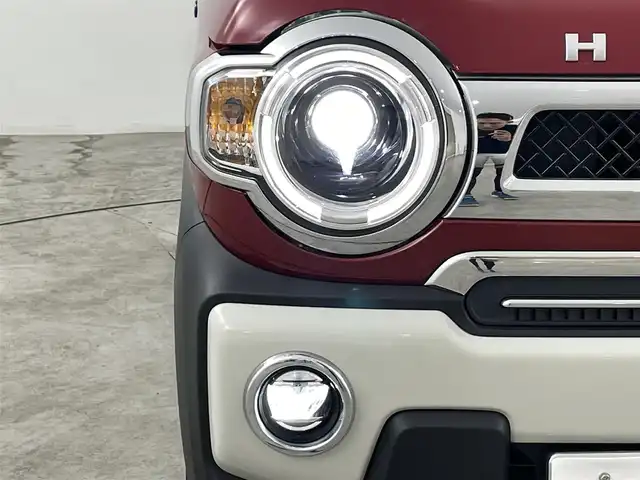 スズキ ハスラー Jスタイル Ⅱ 福島県 2022(令4)年 3.3万km フェニックスレッドパール/ソフトベージュメタリック スズキセーフティサポート/・車線逸脱警報機能/・デュアルセンサーブレーキサポート/・デュアルカメラブレーキサポート/・誤発進抑制機能/・アダプティブクルーズコントロール/・先行車発進お知らせ機能/・リヤパーキングセンサー/社外ナビ/型式：CN-RE03WD/（TV/BT/SD/FM・AM/USB）/バックカメラ/プッシュスタート/・スマートキー/ステリングリモコン/アイドリングストップ/シートヒーター（D席＋N席）/LEDライト/・オートライト/・オートハイビーム/・フォグライト/電装格納ウィンカーミラー/純正フロアマット/ドアバイザー