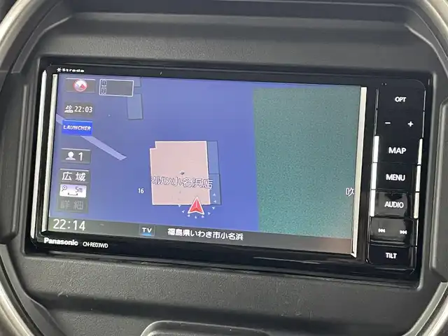 スズキ ハスラー Jスタイル Ⅱ 福島県 2022(令4)年 3.3万km フェニックスレッドパール/ソフトベージュメタリック スズキセーフティサポート/・車線逸脱警報機能/・デュアルセンサーブレーキサポート/・デュアルカメラブレーキサポート/・誤発進抑制機能/・アダプティブクルーズコントロール/・先行車発進お知らせ機能/・リヤパーキングセンサー/社外ナビ/型式：CN-RE03WD/（TV/BT/SD/FM・AM/USB）/バックカメラ/プッシュスタート/・スマートキー/ステリングリモコン/アイドリングストップ/シートヒーター（D席＋N席）/LEDライト/・オートライト/・オートハイビーム/・フォグライト/電装格納ウィンカーミラー/純正フロアマット/ドアバイザー