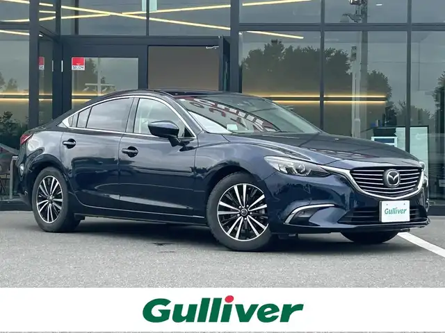 マツダ アテンザ セダン 25S Lパッケージ 栃木県 2015(平27)年 7.7万km ディープクリスタルブルーマイカ スマートシティブレーキシステム/マツダコネクトナビ/フルセグTV/DVD/Bluetooth/USB/バックカメラ/ETC/黒革シート/シートヒーター/パワーシート/レーダークルーズコントロール/ブラインドスポットモニター/ヘッドアップディスプレイ/LEDヘッドライト/フォグランプ/オートライト/オートハイビーム/電子パーキングブレーキ/電動リアシェード/スマートキー×2/保証書/取説