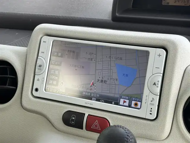 トヨタ スペイド G 静岡県 2012(平24)年 3.5万km ダークブラウンマイカメタリック 純正メモリナビ/（CD/FM/AMラジオ/Bluetooth）/ワンセグＴＶ/片側パワースライドドア/シートヒーター【運転席】/ETC/スマートキー/プッシュスタート/本革巻きステアリング/アンチブレーキシステム/保証書/取扱説明書/スペアキー１本