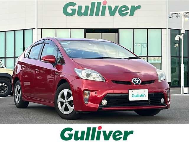 トヨタ プリウス G 佐賀県 2014(平26)年 14万km レッドマイカメタリック ワンオーナー/純正ナビ/ワンセグTV/CD/DVD/Bluetooth/FM/AM/バックカメラ/ETC/D席パワーシート/ステアリングリモコン/純正LED/純正フロアマット/純正フォグライト/新車時保証書/取扱説明書/スペアキー1本/トヨタセーフティセンス/・レーダークルーズコントロール/・クリアランスソナー