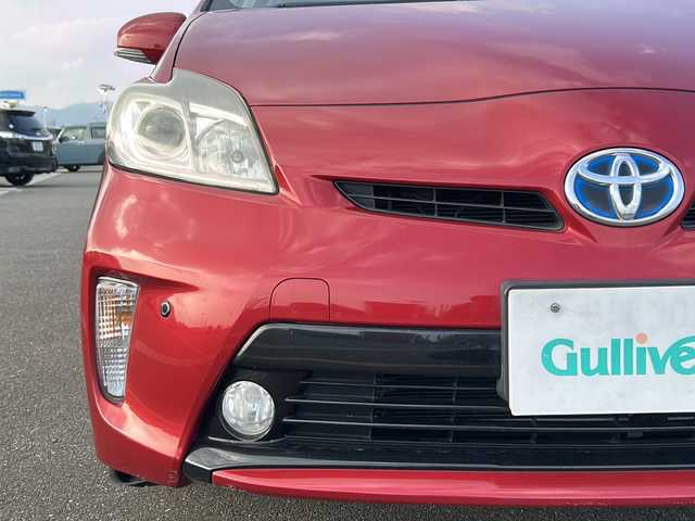 トヨタ プリウス G 佐賀県 2014(平26)年 14万km レッドマイカメタリック ワンオーナー/純正ナビ/ワンセグTV/CD/DVD/Bluetooth/FM/AM/バックカメラ/ETC/D席パワーシート/ステアリングリモコン/純正LED/純正フロアマット/純正フォグライト/新車時保証書/取扱説明書/スペアキー1本/トヨタセーフティセンス/・レーダークルーズコントロール/・クリアランスソナー