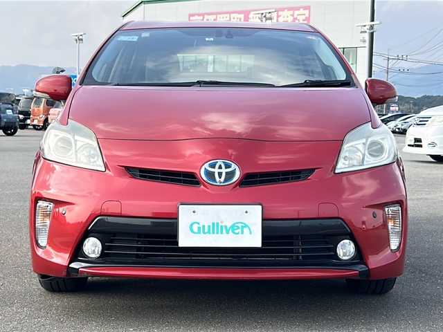 トヨタ プリウス G 佐賀県 2014(平26)年 14万km レッドマイカメタリック ワンオーナー/純正ナビ/ワンセグTV/CD/DVD/Bluetooth/FM/AM/バックカメラ/ETC/D席パワーシート/ステアリングリモコン/純正LED/純正フロアマット/純正フォグライト/新車時保証書/取扱説明書/スペアキー1本/トヨタセーフティセンス/・レーダークルーズコントロール/・クリアランスソナー
