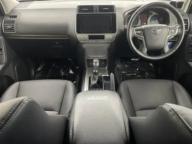 トヨタ ランドクルーザー プラド TX Lパッケージ マットブラED 埼玉県 2023(令5)年 1万km ブラック サンルーフ　純正９型ナビ　温シート　ＥＴＣ　Ｂカメラ　ＬＥＤヘッドライト　エアシート　レザーシート　追従走行　パワーシート　前後ドライブレコーダー　フルセグＴＶ　ＭＴモード付ＡＴ　衝突被害軽減