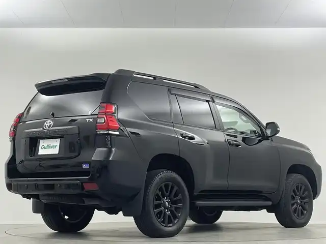トヨタ ランドクルーザー プラド TX Lパッケージ マットブラED 埼玉県 2023(令5)年 1万km ブラック サンルーフ　純正９型ナビ　温シート　ＥＴＣ　Ｂカメラ　ＬＥＤヘッドライト　エアシート　レザーシート　追従走行　パワーシート　前後ドライブレコーダー　フルセグＴＶ　ＭＴモード付ＡＴ　衝突被害軽減